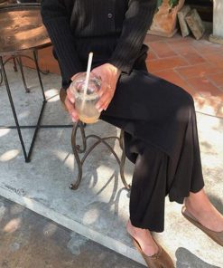 ワイドパンツ | ハイウエスト プリーツパンツ レディース ロングパンツ 着やせ ウエストゴム ボトムス ストレートパンツ