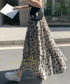 スカート | フレアロング レディース シフォンシフォン マキシマキシ 無地 体型カバー ウエストゴム マキシ丈 ひざ下 花柄 上品 膝下