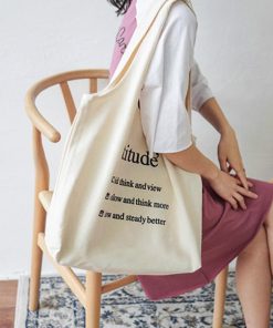 トートバッグ | ロゴキャンバスバッグ ホワイト 布 帆布 可愛い レディースa4キャンバス大容量 軽量 エコバッグ