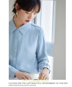 シャツ・ブラウス | ブラウス レディース 長袖 50代 白 シャツ ゆったり トップス きれいめ フォーマル 上品 フェミニン 青 高品質 40代 OL 通勤 フォーマル 20代 30代