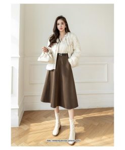 スカート | ロング レディース ロングフレア冬 ミモレ丈 暖かい ボトムス ロング丈 膝下 30代 40代 50代 通勤 ラシャ 暖か 通学 2022年秋冬