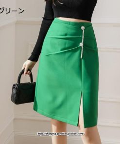 スカート | レディース ひざ丈 膝丈 オシャレ カジュアル Aライン スリット キレイめ 着痩せ 2022新作 通勤 通学 50代 秋冬コーデ 20代 30代 40代