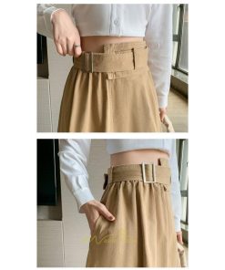 スカート | 綿秋 Aラインロングレディース 秋物 ボトムス 秋服 無地 体型カバー 30代通学通勤 40代50代 大人 おしゃれ感