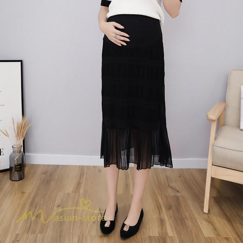スカート | マタニティレディース Aラインロング丈 マタニティウェア 妊婦服 カジュアル 体型カバー 春 夏 ゆったり マタニティ ウエスト調整