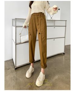 チノ・テーパード・ジョガー・スキニーパン | テーパードパンツ パンツ レディース ボトムス ストレッチ 美脚 コットン ハイウエスト 快適 楽チン 体型カバー 着痩せ 買い物 運動 部屋着 お出かけ スポーツ