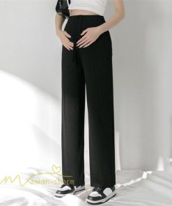 パンツ レギンス | パンツ マタニティパンツ レディース ワイドパンツ サマー 夏 ゆったり 薄手 カジュアル おしゃれ 大きいサイズ 体型カバー 上品 無地 マタニティウェア リブ
