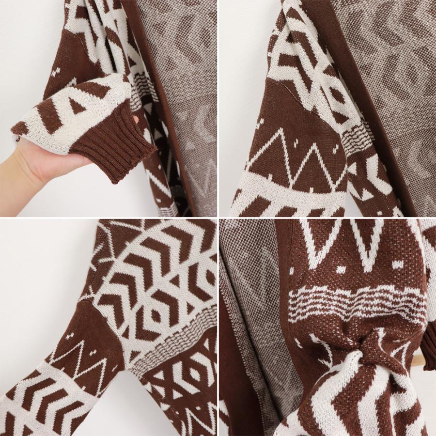 カーディガン | ニットロングカーディガンレディース韓国冬