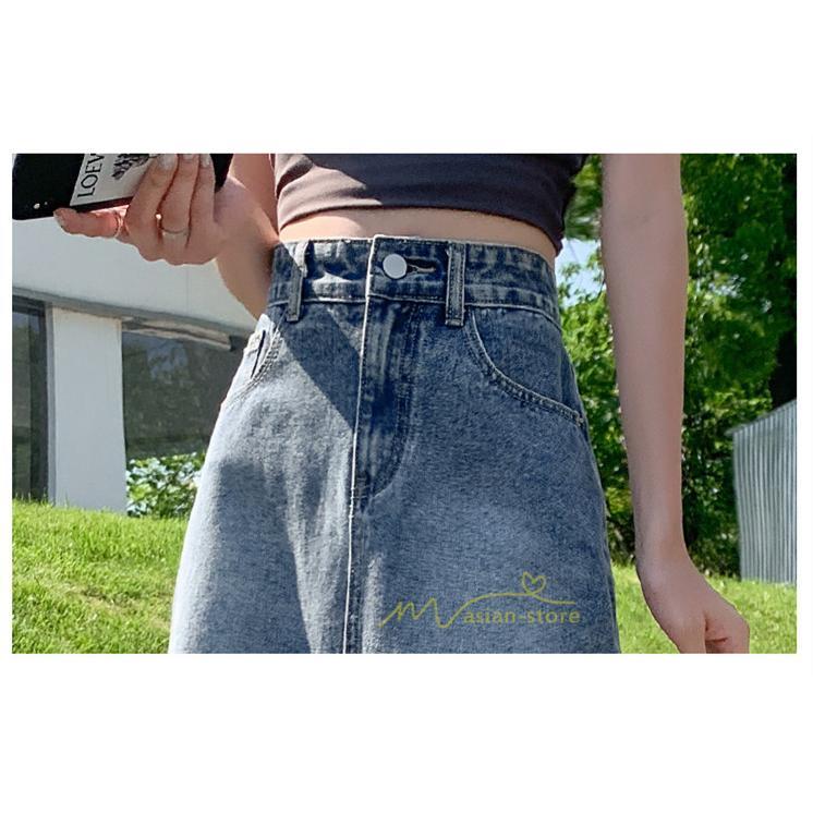 スカート | フロントスリット入れデニム秋物 レディース ロング丈 ハイウエスト タイトAライン美ライン 通学通勤 フェミニン 大人 おしゃれ