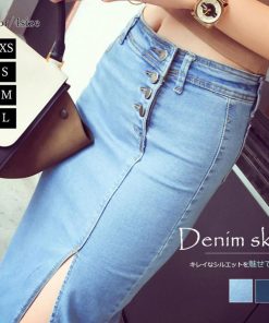 クロップドパンツ | 着やせ スカート デニムスカート ひざ下 タイトスカート レディース デニム フロントボタン 細見え スリット