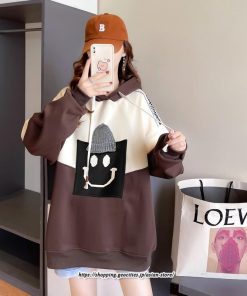 パーカー | トップス レディース 長袖 厚手 裏起毛 フード付き スウェット プルオーバー トレーナー お出かけ 外出 ゆったり  大きいサイズ カジュアル 体型カバー