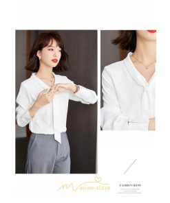 シャツ・ブラウス | ブラウス レディース 長袖 秋冬 オフィス フォーマル スーツ インナー 白 シフォン 大きいサイズ ビジネス 20代 通勤 40代 体型カバー 30代 秋服