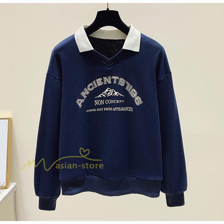 パーカー | トレーナー レディース レイヤード風 ピリンと 可愛い 長袖トレーナー スウェット 着痩せ 長袖 カジュアル 大きいサイズ コーデ 着回し 新作 トップス 秋冬