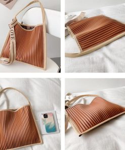 トートバッグ | プリーツ エコレザー 韓国