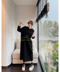 マキシ | スウェットワンピース ロングワンピース スウェット ロングパーカー ゆったり パーカーワンピース 体型カバー 大きいサイズ かわいい 50代 秋冬 20代30代 大人