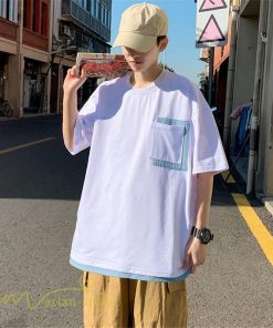 Tシャツ | Tシャツ メンズ 半袖 カットソー 切り替え 重ね着風 夏新作 サマー ファッション メンズスタイル カジュアル 大きいサイズ 夏 格好いい クルーネック