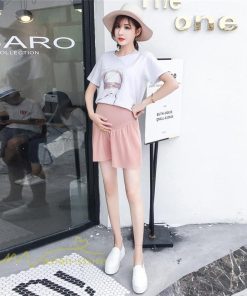 ショートパンツ | マタニティパンツ 妊婦 産前 レディース 着痩せ パンツ ショート丈 無地 夏 新作 サマー おしゃれ サマーパンツ 上品 ゆったり きれいめ ウエスト調整 日常感