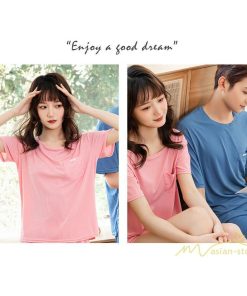 パジャマ　ルームウェア | パジャマ 上下セット 半袖 夏 新作 ルームウェア カジュアル 送料無料 シンプル 2点セット 薄手 部屋着 お揃い ペア セットアップ 寝巻き メンズ レディース