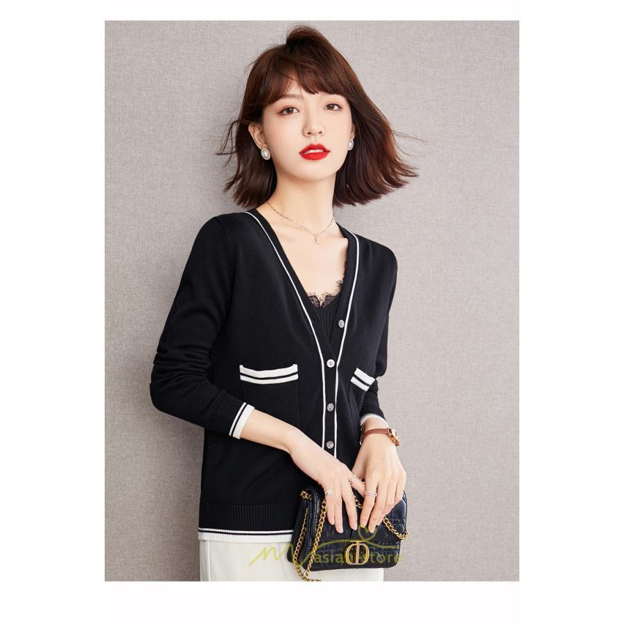 ニット・セーター | カーディガン レディース ニット 春 秋 長袖 トップス 50代 40代 30代 20代 可愛い カジュアル おしゃれ キレイめ お出かけ あったか ポケット 着痩せ