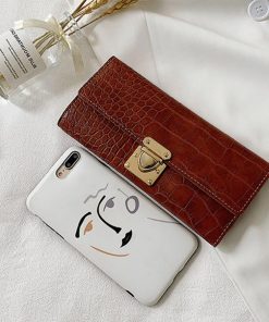 長財布 | クロコ型押し PUレザー シンプル