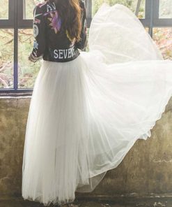 ロングスカート | ロング グレー フレアスカート 春夏 黒 ウエストゴム チュールスカート マキシスカート ミモレ丈スカート白