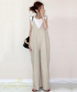 オーバーオール サロペット | オールインワン レディース サロペット シンプル つなぎ きれいめ パンツ 20代 30代 無地 可愛い ロングパンツ 上品 かわいい 5色展開 フリーサイズ シンプル