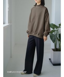 パーカー | 裏起毛トレーナー レディース スウェット トップス ボリューム感 ビッグシルエット オーバーサイズ あったか トレーナー 無地 秋冬 軽い しっとり