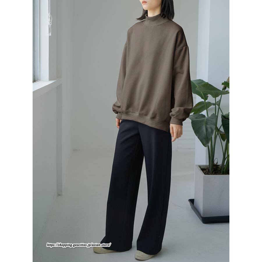 パーカー | 裏起毛トレーナー レディース スウェット トップス ボリューム感 ビッグシルエット オーバーサイズ あったか トレーナー 無地 秋冬 軽い しっとり