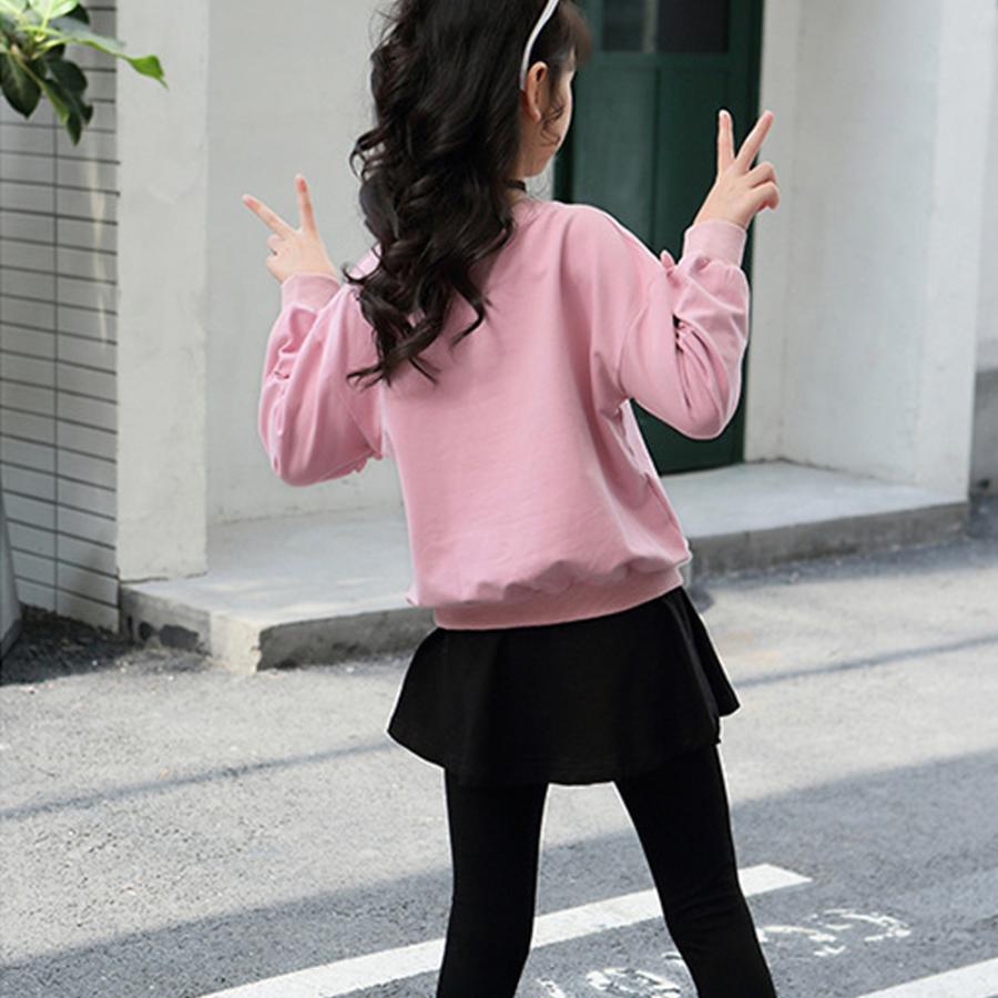 (子供)その他 | 花柄 スカート付き おしゃれ 長ズボン 女の子 カジュアル 秋冬 新品 レギンス キッズ 可愛い 長袖 セットアップ Tシャツ