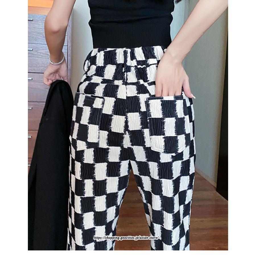 チノ・テーパード・ジョガー・スキニーパン | パンツ レディース フレアパンツ ロングパンツ チェック柄 カジュアル ハイウエスト ワイドパンツ トレンド かわいい おしゃれ 楽ちん お出かけ 送料無料 デート