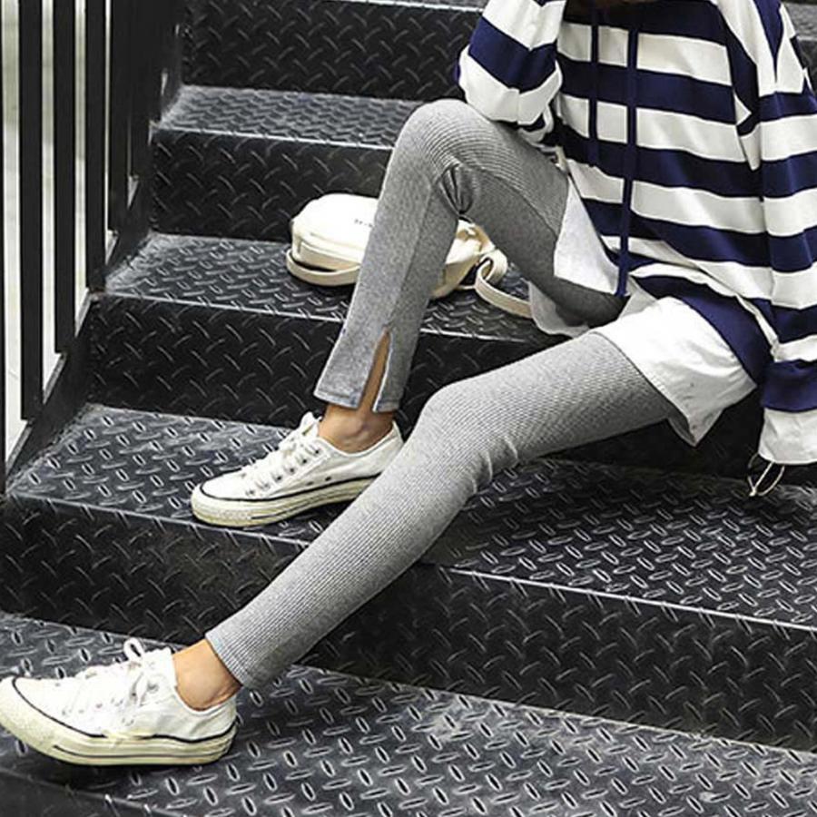 レギンス | サイドスリット 韓国 ボトムス