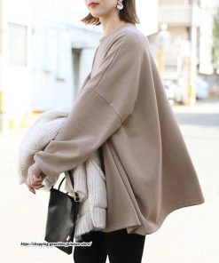 パーカー | 裏起毛トレーナー レディース スウェット トップス ボリューム感 ビッグシルエット オーバーサイズ あったか 秋冬 軽い しっとり 無地 トレーナー