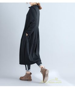 マキシ | ワンピース レディース 春秋 長袖 ゆったり ロング丈ワンピース シンプル 体型カバー 大きいサイズ 新作 カジュアル きれいめ 無地 30代 40代 着痩せ