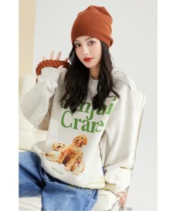 パーカー | レディース 秋 冬 トップス 長袖 アウター 50代 40代 30代 20代 おしゃれ トレーナー アニマル柄 可愛い 体型カバー あったか 動物柄 通勤 通学