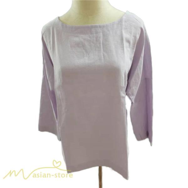 tシャツ・カットソー | Tシャツ カットソー レディース 無地 着痩せ カジュアルTシャツ ゆったり 7分袖 大きいサイズ 20代 30代 トップス 40代 かわいい シンプル 夏服 クルーネック