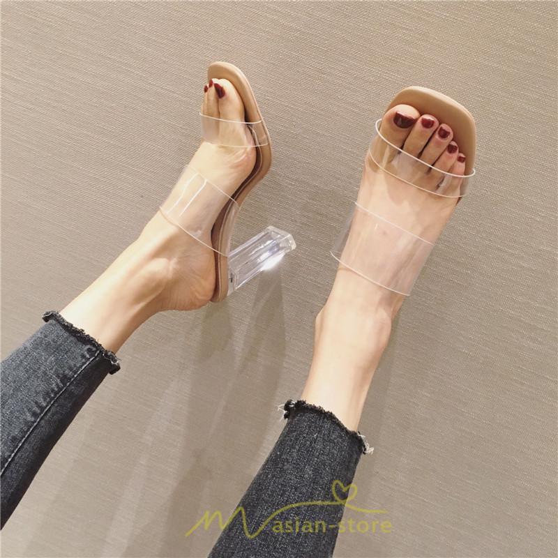 パンプス | ハイヒール ヒール5cm7cm9cm オープントゥ レディース 夏 サンダル 太めヒール お出かけ 歩きやすい 痛くない 美脚靴 海 トレンド カワイイ 滑り止め