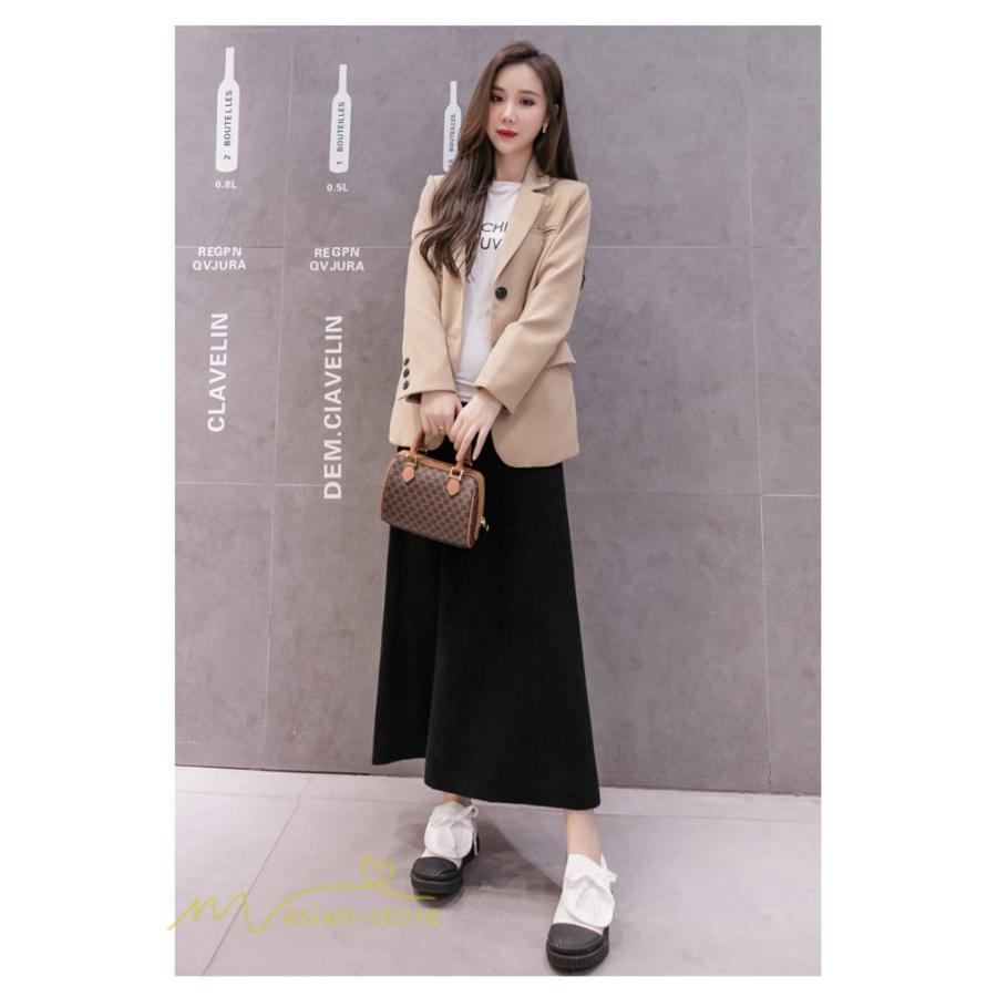 スカート | マタニティレディース 妊婦服 無地 着痩せ ハイウエスト カジュアル Aライン産前産後 体型カバー マタニティウェア ウエスト調整