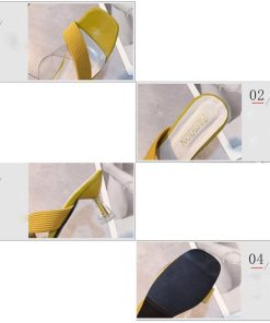 サンダル | クリアスクエアトゥ ミュール 夏