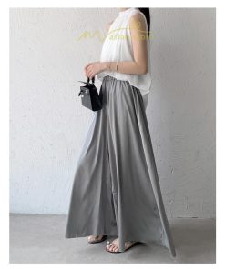 ワイドパンツ | パンツ レディース スカーチョ ガウチョ ボトムス スカンツ 無地 ガウチョパンツ ロング 美脚 ウエストゴム 春 秋 ゆったり 体型カバー