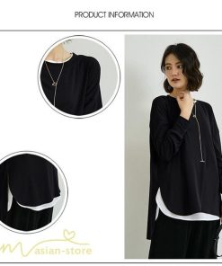 ｔシャツ・カットソー | Tシャツ 長袖 無地 着痩せ カットソー 長袖Tシャツ 無地 丸首 カジュアル 40代 50代 着回し 秋コーデ ゆったり 30代 フリーサイズ 20代 シンプル トップス