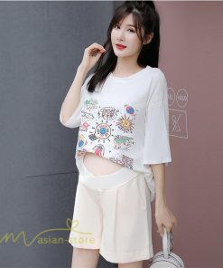 パンツ レギンス | ハーフパンツ マタニティパンツ レディース ５分丈 カジュアル 夏 ゆったり パンツ サマーパンツ 妊婦服 ゆったり 夏服 ウエスト調整 お出かけ カジュアル