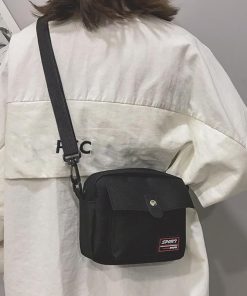 ショルダーバッグ | キャンバスバッグ 小さめ 男女兼用 スクエア ミニバッグ スマホバッグ 斜めがけ レディース