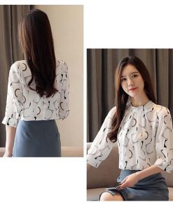 シャツ・ブラウス | ブラウス レディース シフォン 半袖 花柄 サマートップス 韓国風 ゆったり ガーリー 気質 シンプル 涼しい 着痩せ お出かけ ラウンドネック エレガント 淑女