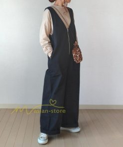 オーバーオール サロペット | サロペット レディース ワイドパンツ オールインワン ロングパンツ 夏服 サマー 白 黒 大人 可愛い 無地 通学通勤 20代30代 40代50代 綿 パンツ 夏パンツ