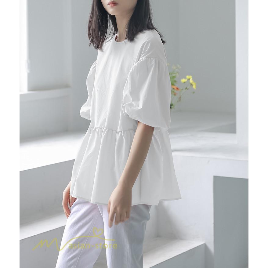 tシャツ・カットソー | Tシャツ レディース トップス サマー 半袖 無地 ゆったり ゆったり 可愛い フェイク 春物 夏服 カットソー 20代30代40代 ブラウス 薄手 体型カバー シンプル