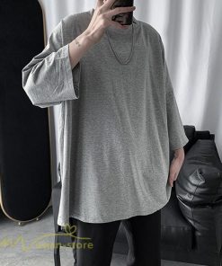 Tシャツ | メンズ 無地 大きいサイズ カットソー 上品 7分袖 サマートップス ゆったり 日常感 メンズスタイル シンプル 体型カバー カッコウイイ