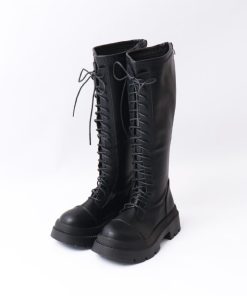 ニーハイブーツ | レースアップ ロングブーツ 厚底 韓国