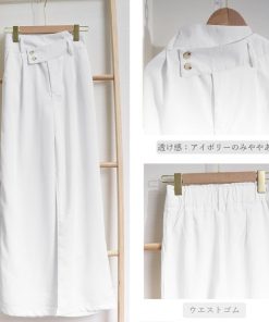 ワイドパンツ | ハイウエストレディース 無地