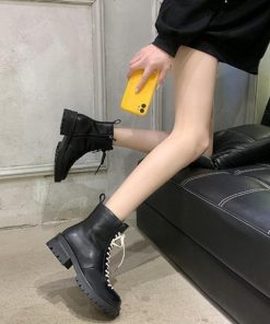 ショートブーツ | 厚底 レディース 裏起毛