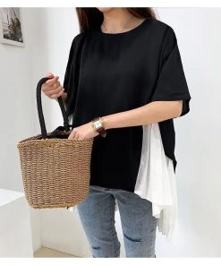 シャツ・ブラウス | トップス ブラウス 裾レイヤード 重ね着 無地 通勤 セレモニー きれいめ レディース 春 ファッション カジュアル 優雅 細身 シフォン エレガント 夏物 重ね着風