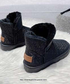 ブーツ | ムートンレディース 靴 スノーシューズ ショートもこもこ ボア シューズ 秋冬 あったか 歩きやすい 防寒 2022新作 シューズ